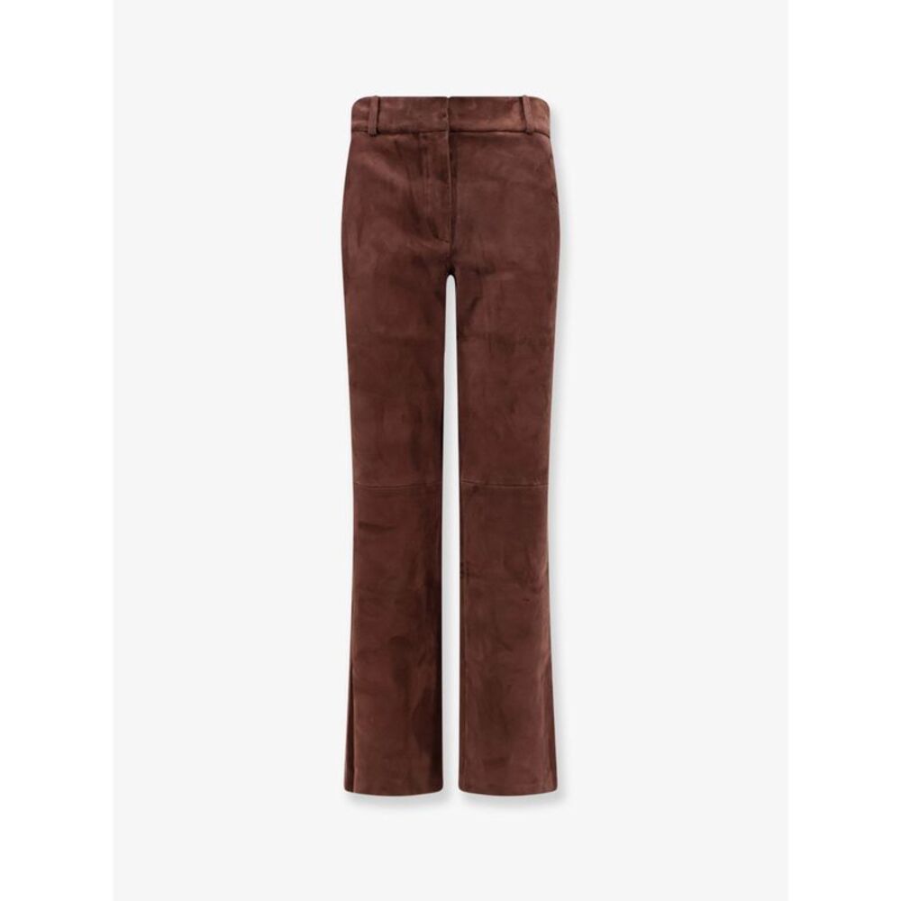 Arma Women Stretch Suede Trousers